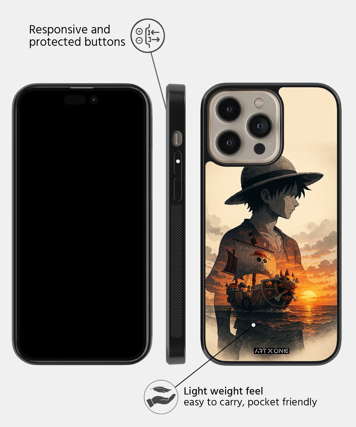 One Piece  (Sundown Luffy) Mobile Back Cover