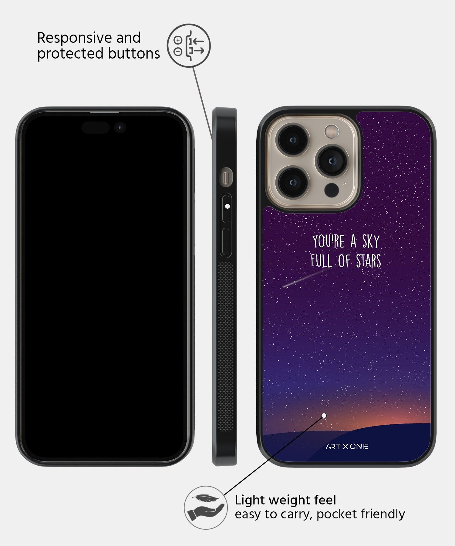 Sky and Stars Mobile Back Cover