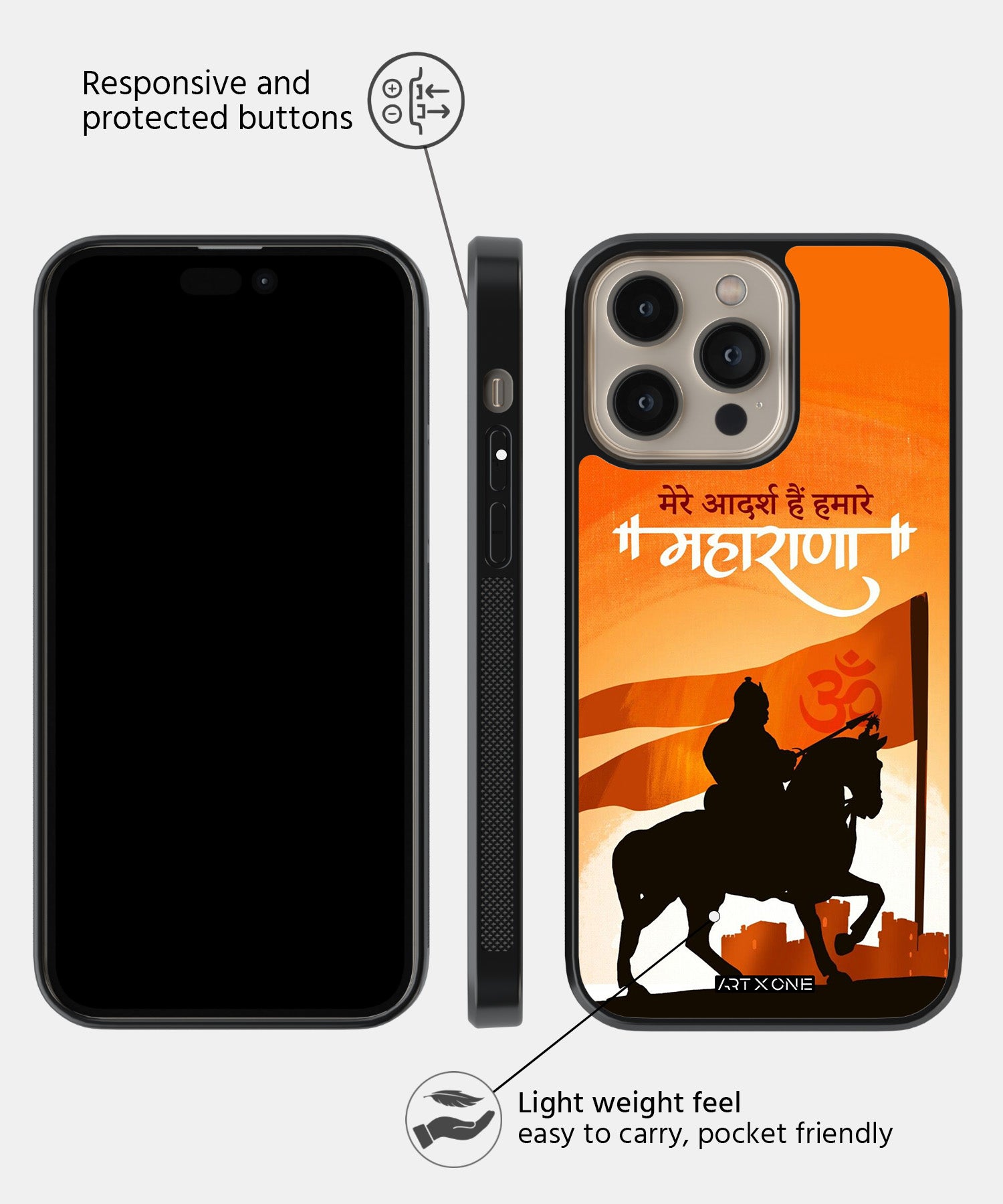 Hindu Gods (Maharana Shivaji) Mobile Back Cover