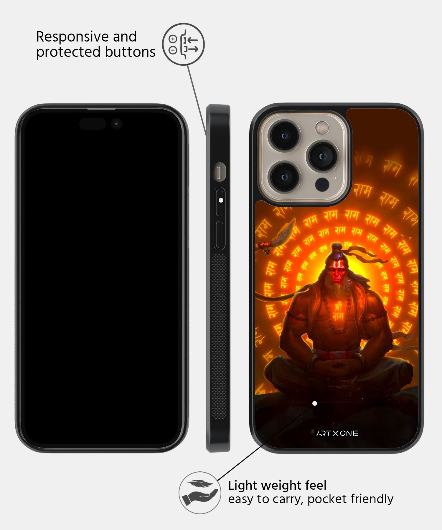 Hindu Gods (Bajrang Bali) Mobile Back Cover