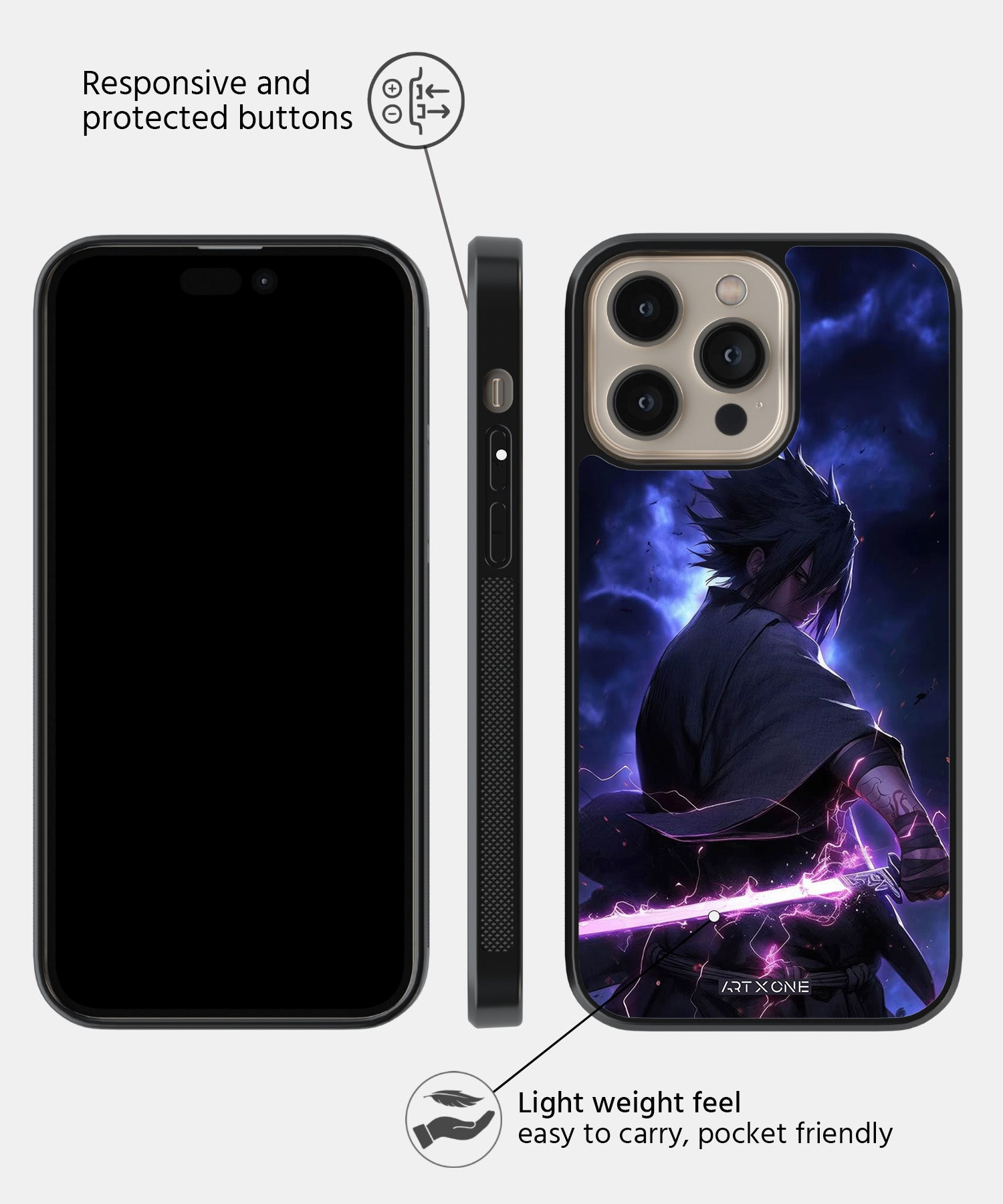 Sasuke Uchiha Mobile Back Cover