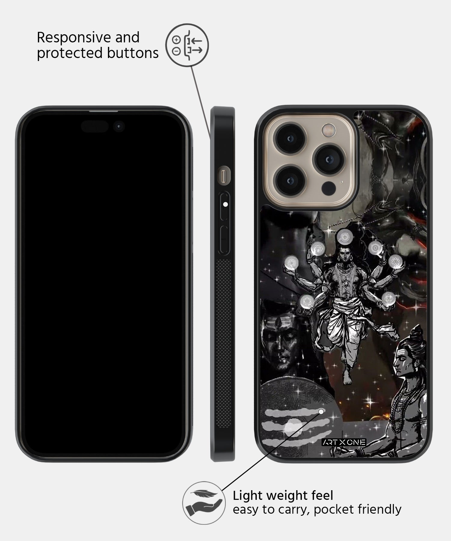 Hindu Gods (Shivji Classics) Mobile Back Cover