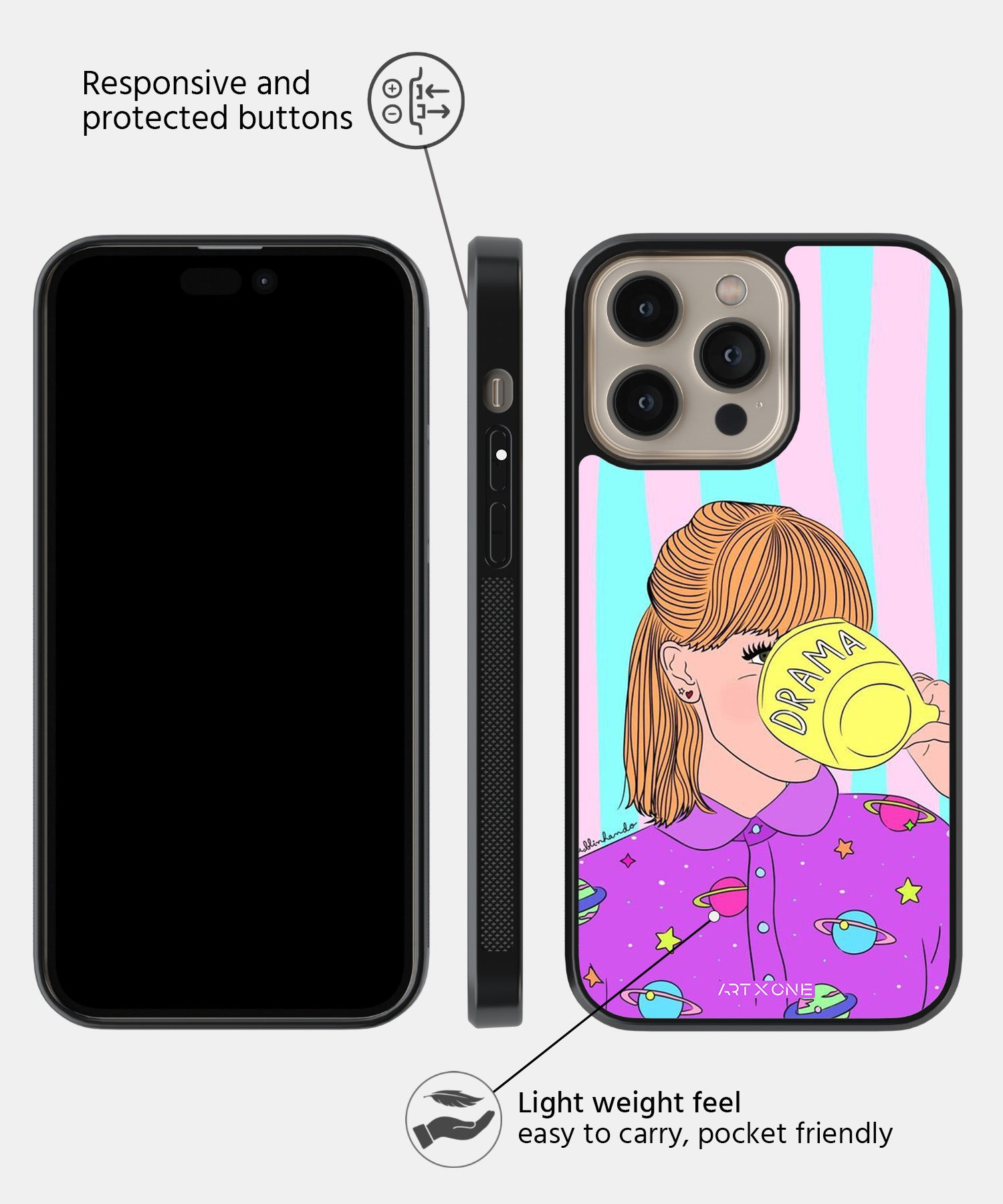 Drama Cup Mobile Back Cover