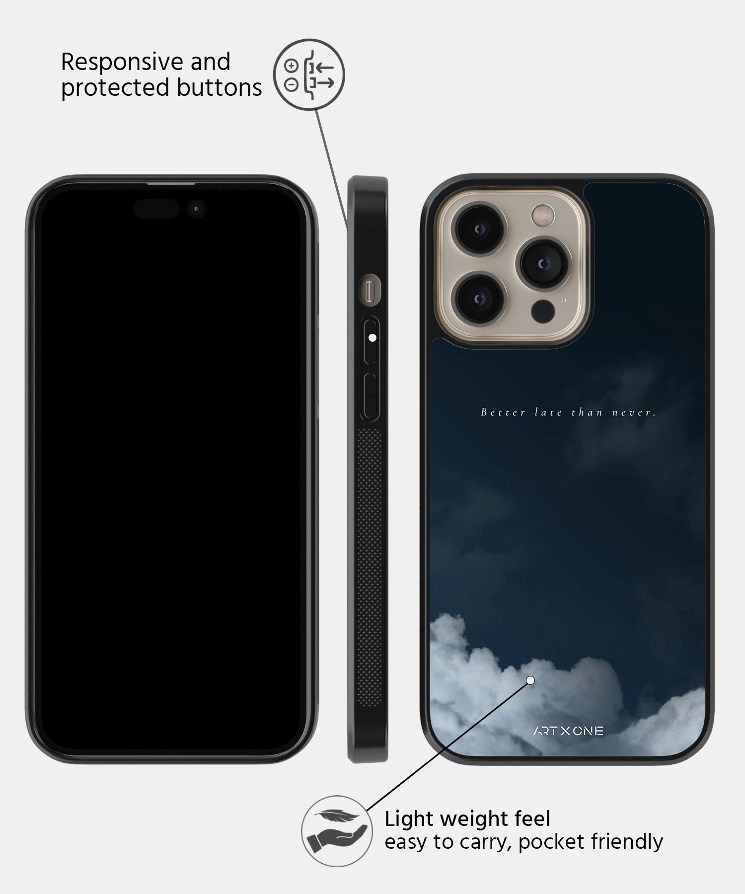 Better Late Than Never Mobile Back Cover