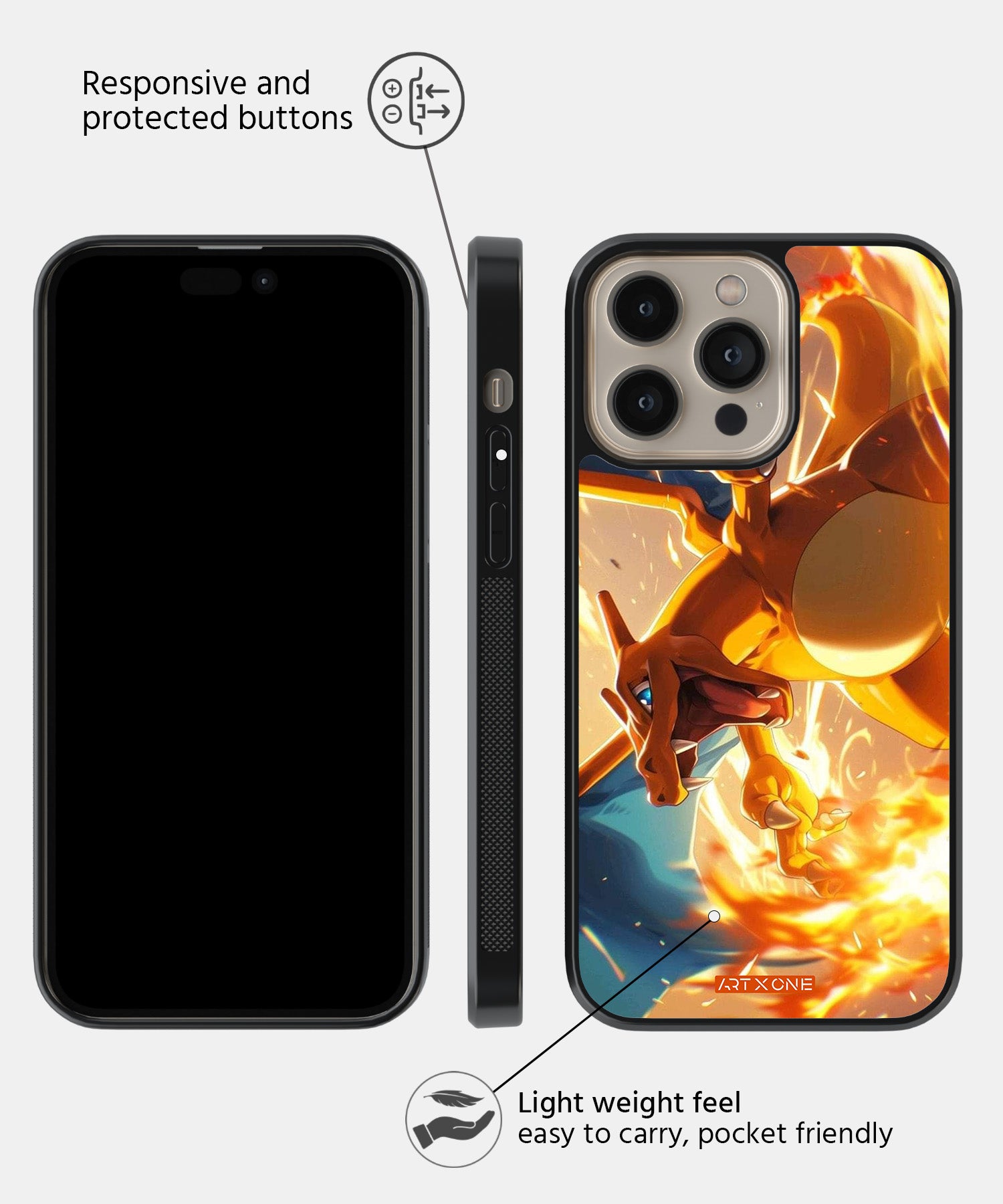 Cartoon (Charizad) Mobile Back Cover