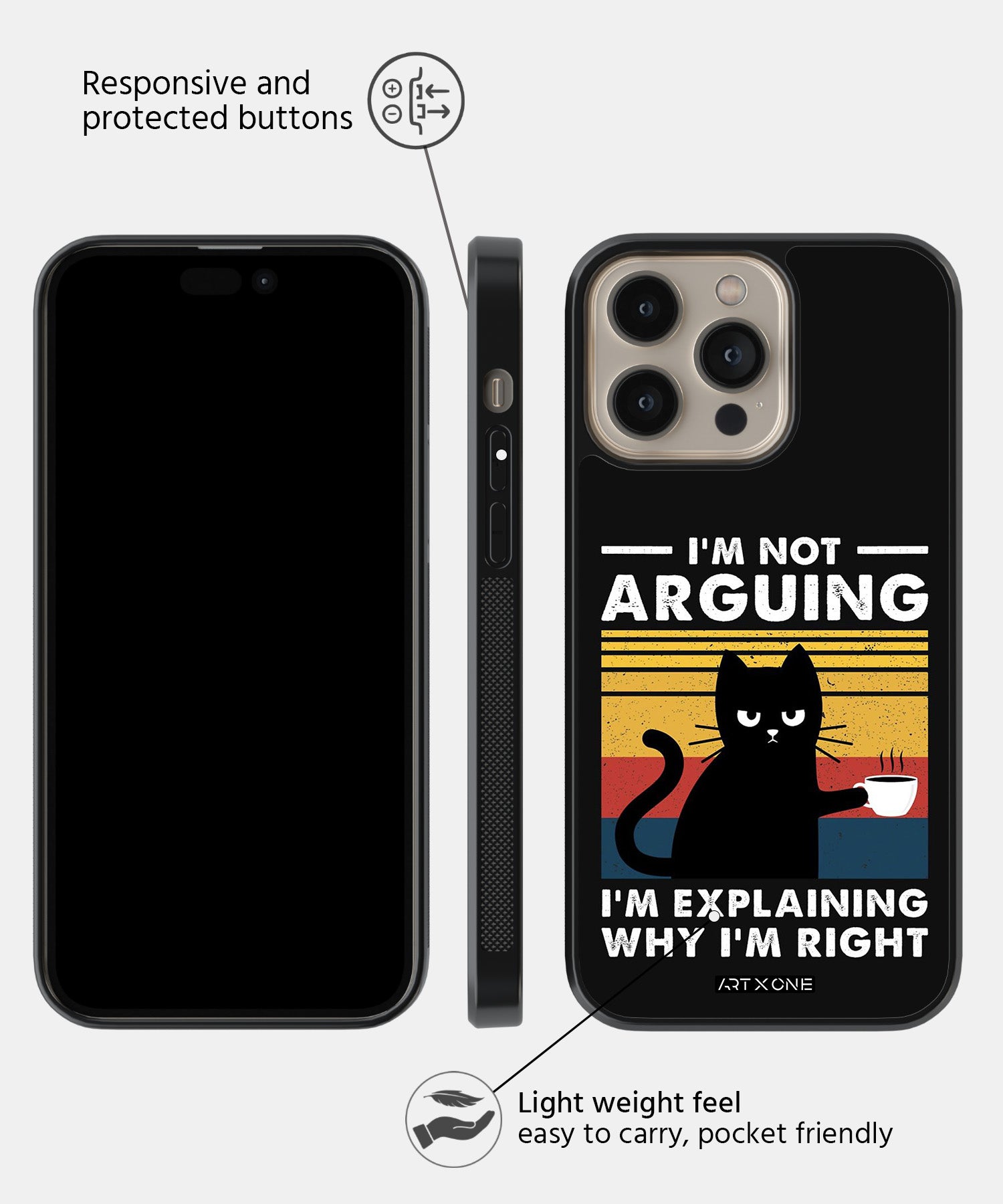 No Arguments! Mobile Back Cover