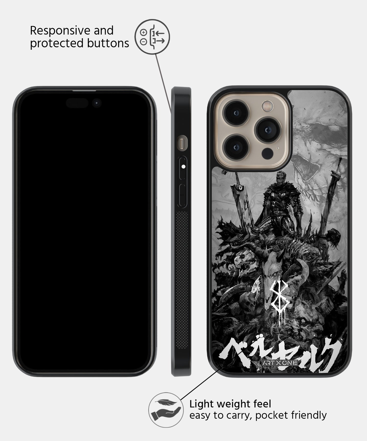 Berserk  (100 Man Slayer) Mobile Back Cover