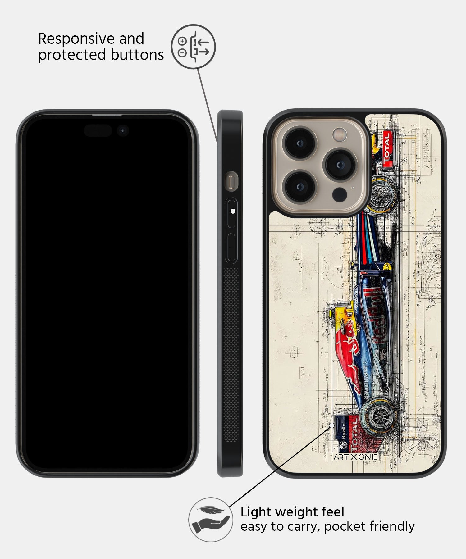 F1 X RedBull Mobile Back Cover