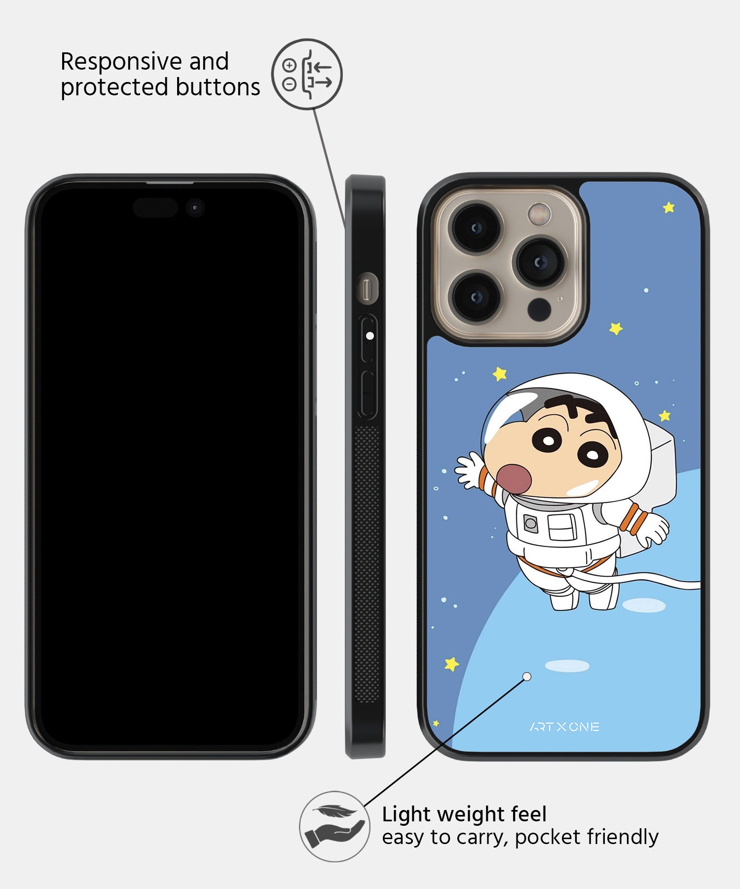 Cartoon (Space Shinchan) Mobile Back Cover