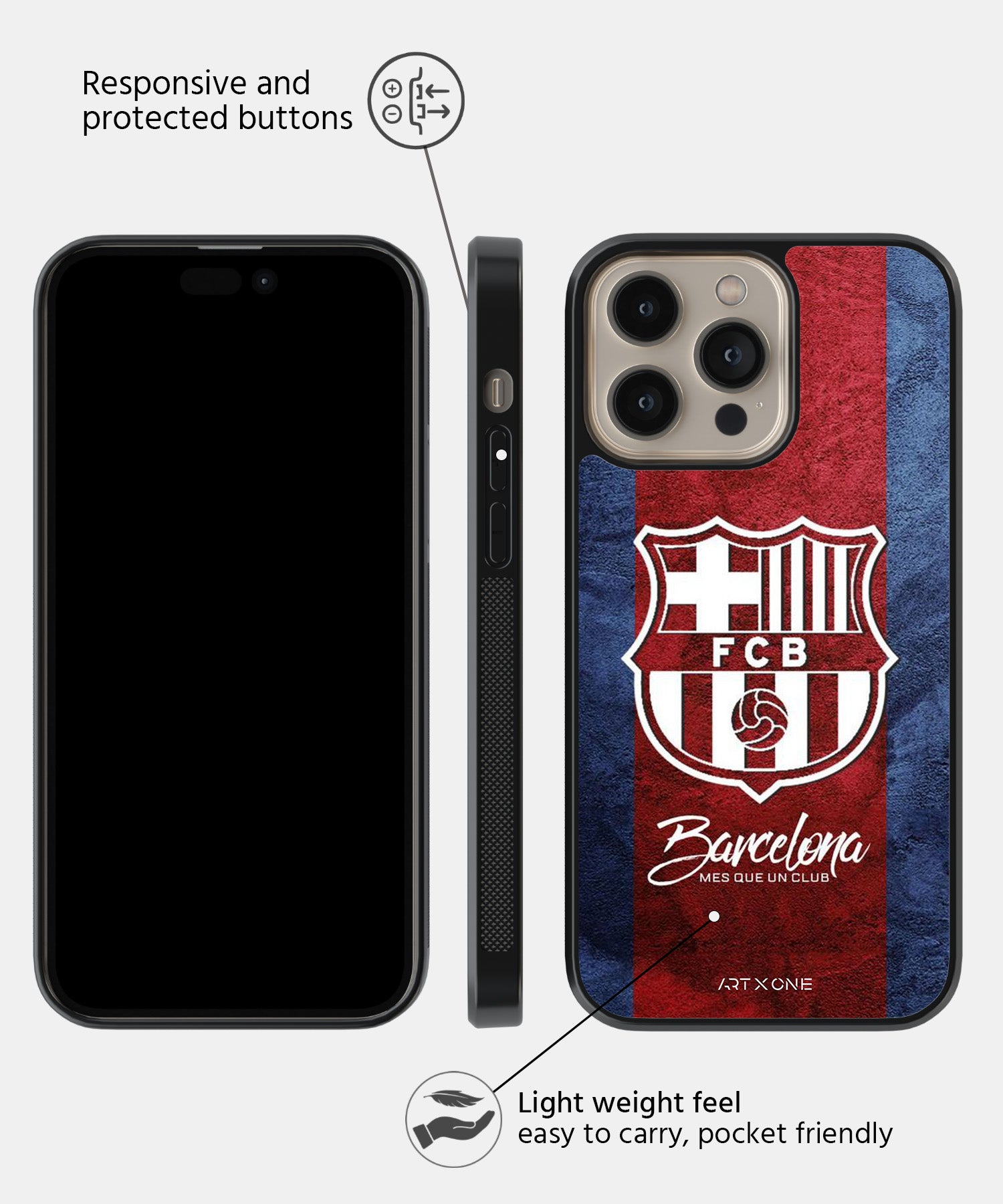 Football (Barcelona) Mobile Back Cover