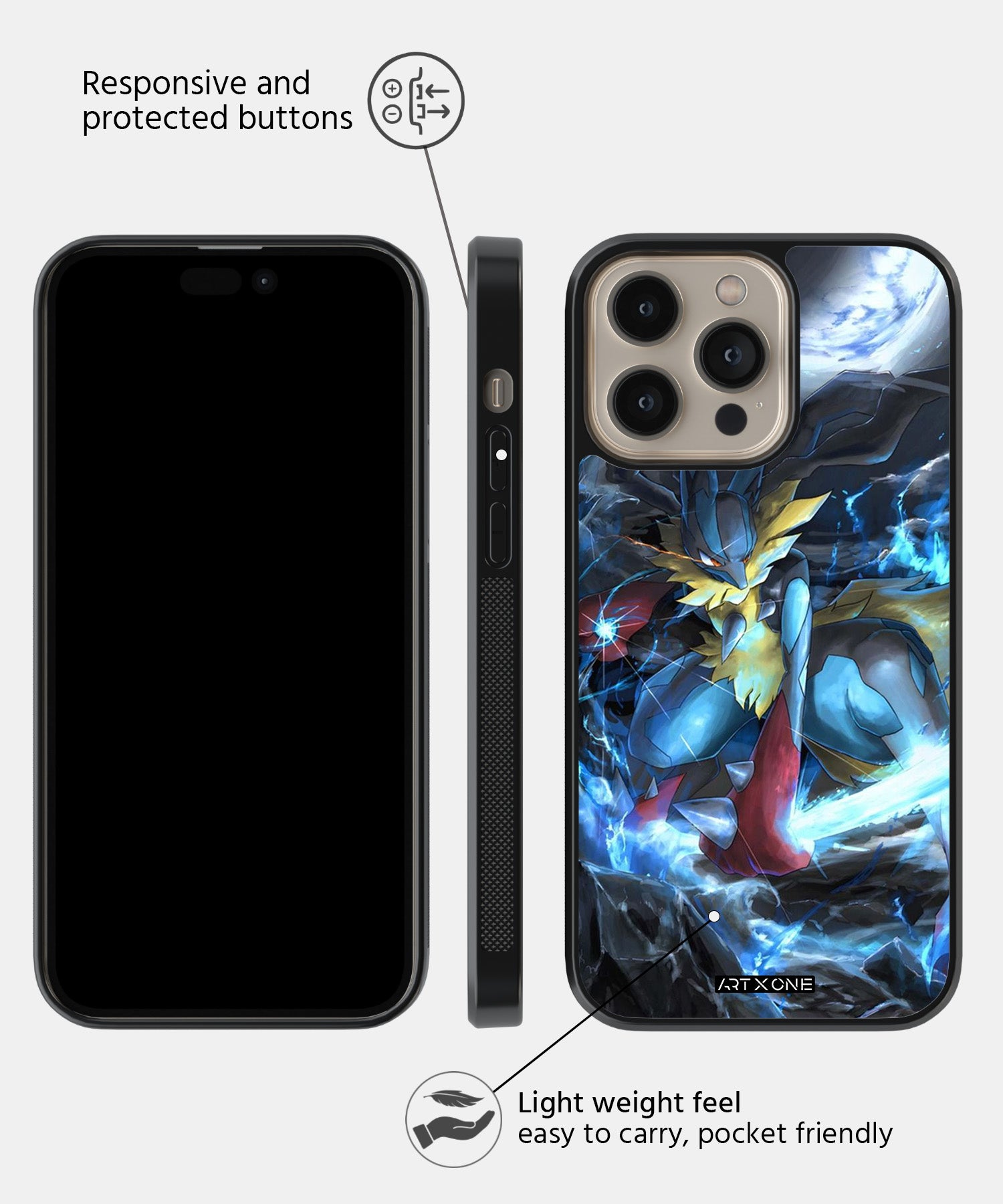 Cartoon (Lucario) Mobile Back Cover