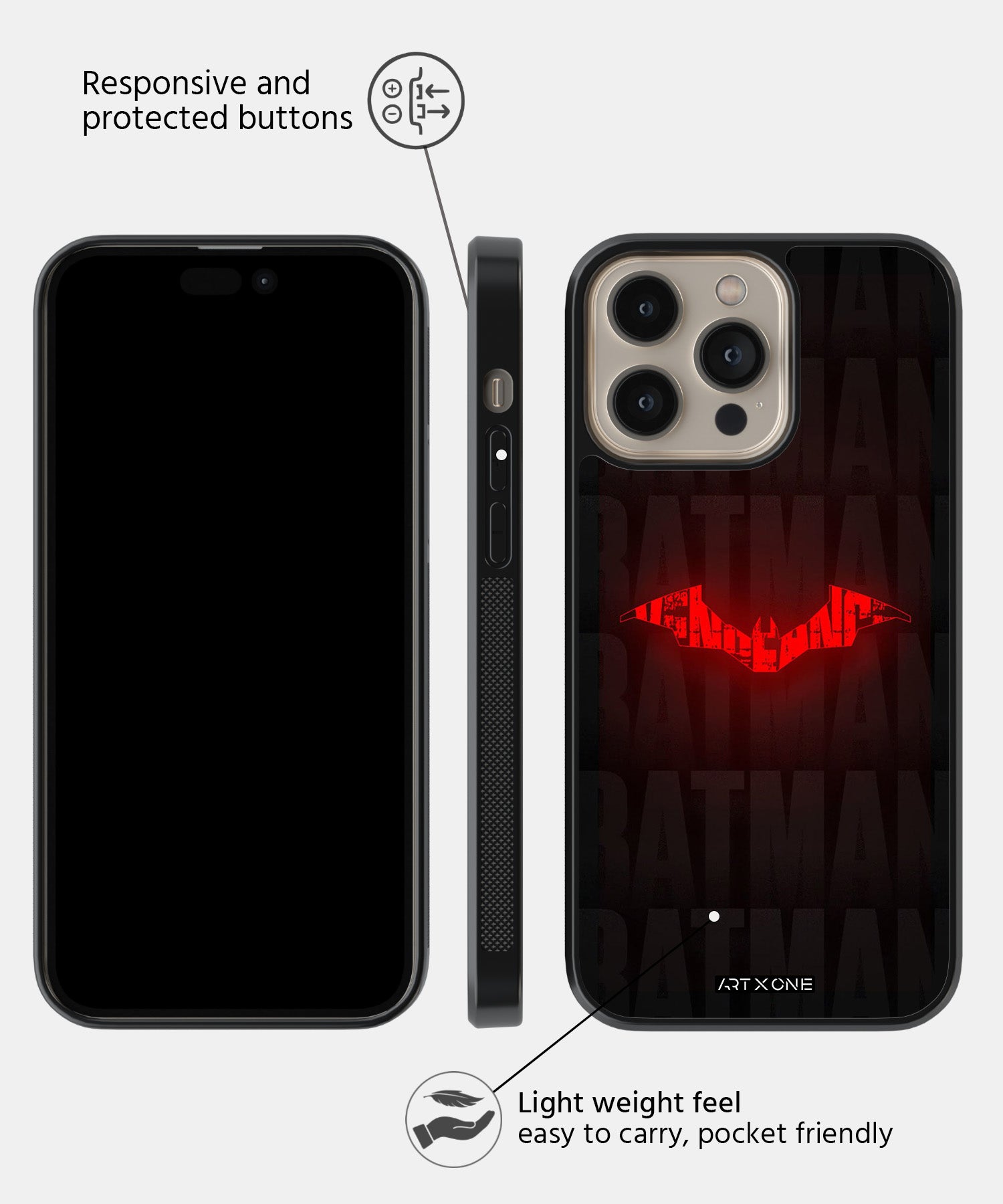 DC Bat Wing Mobile Back Cover