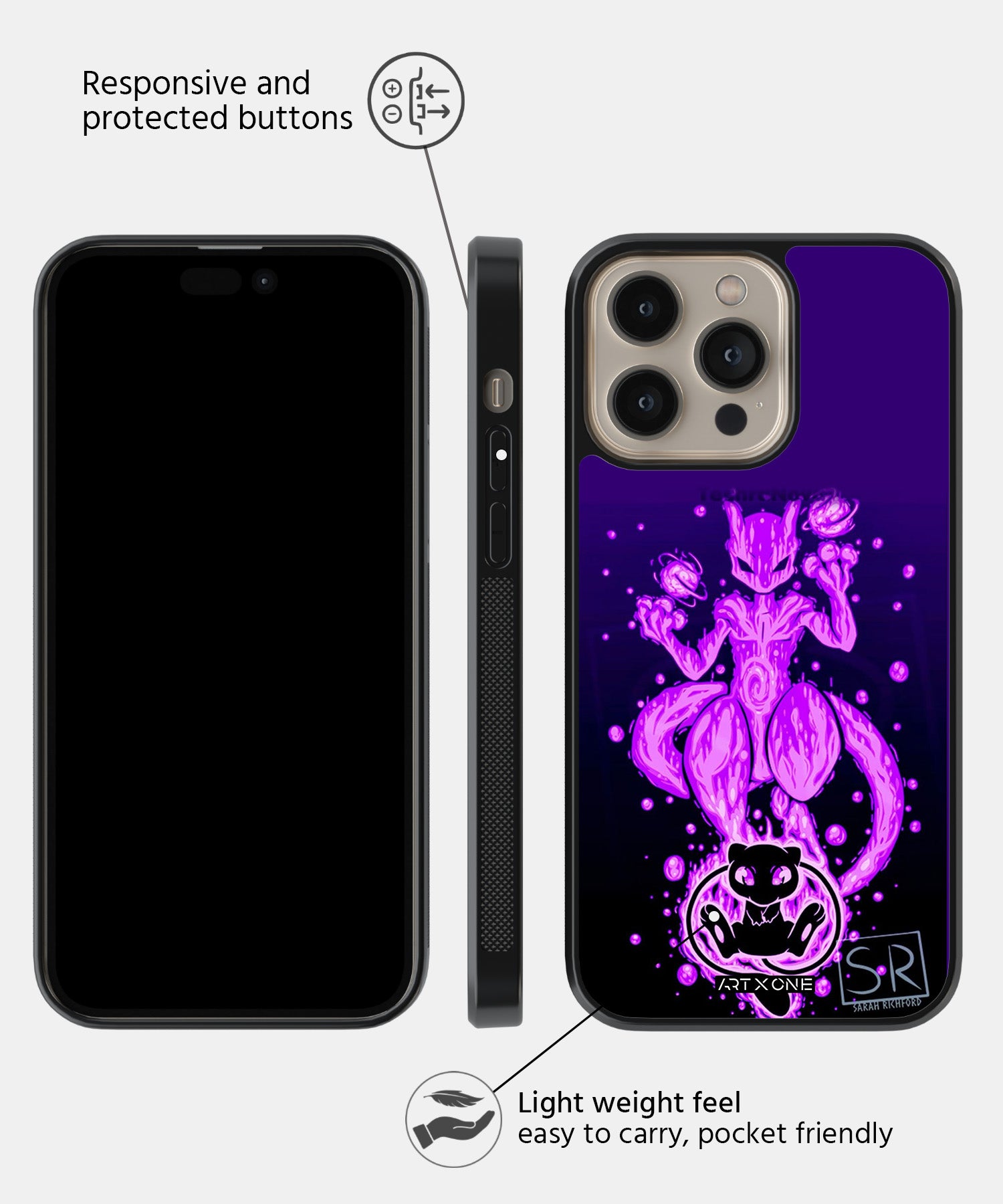 Cartoon (Mewtwo) Mobile Back Cover