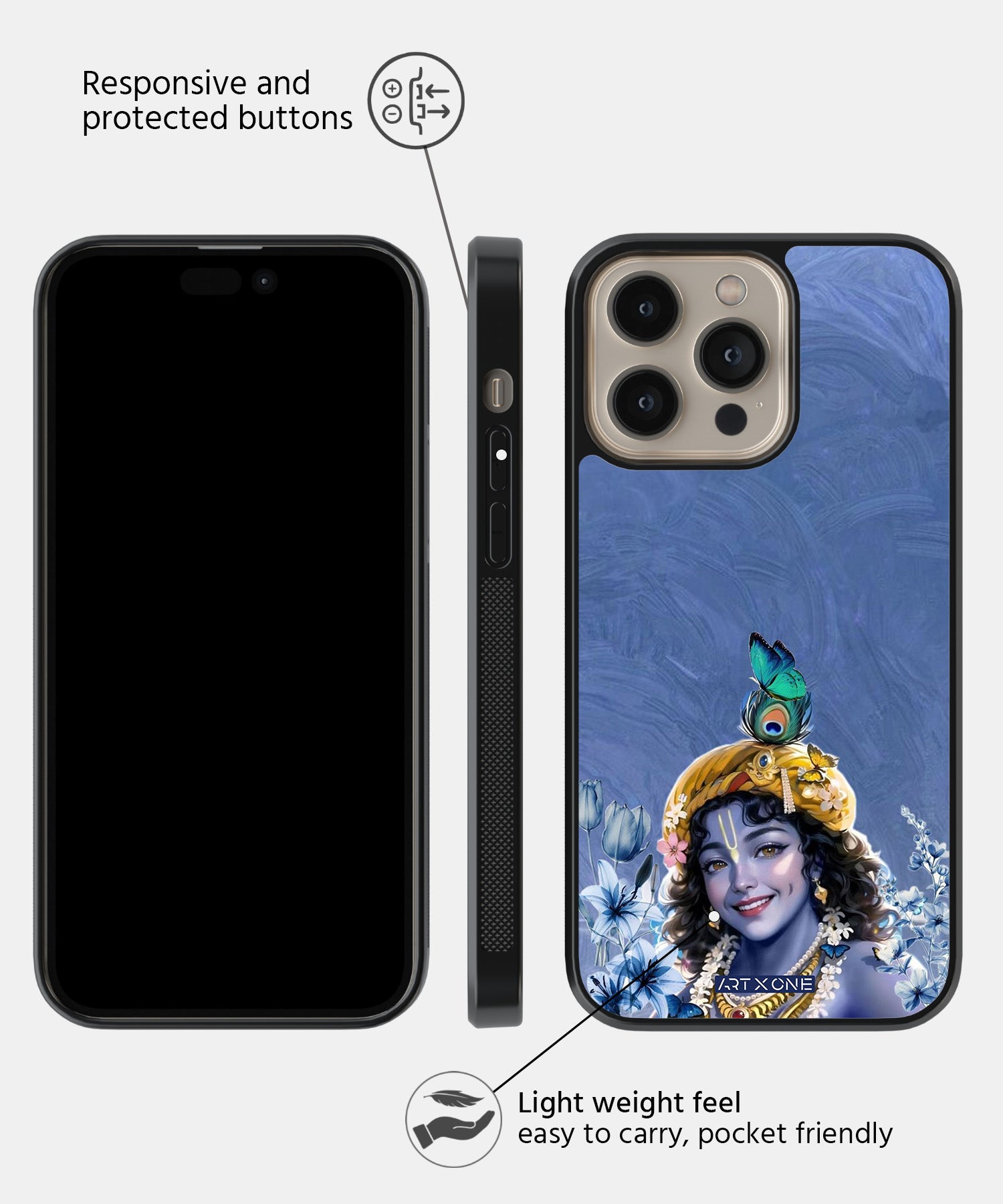Hindu Gods (Krishna) Mobile Back Cover