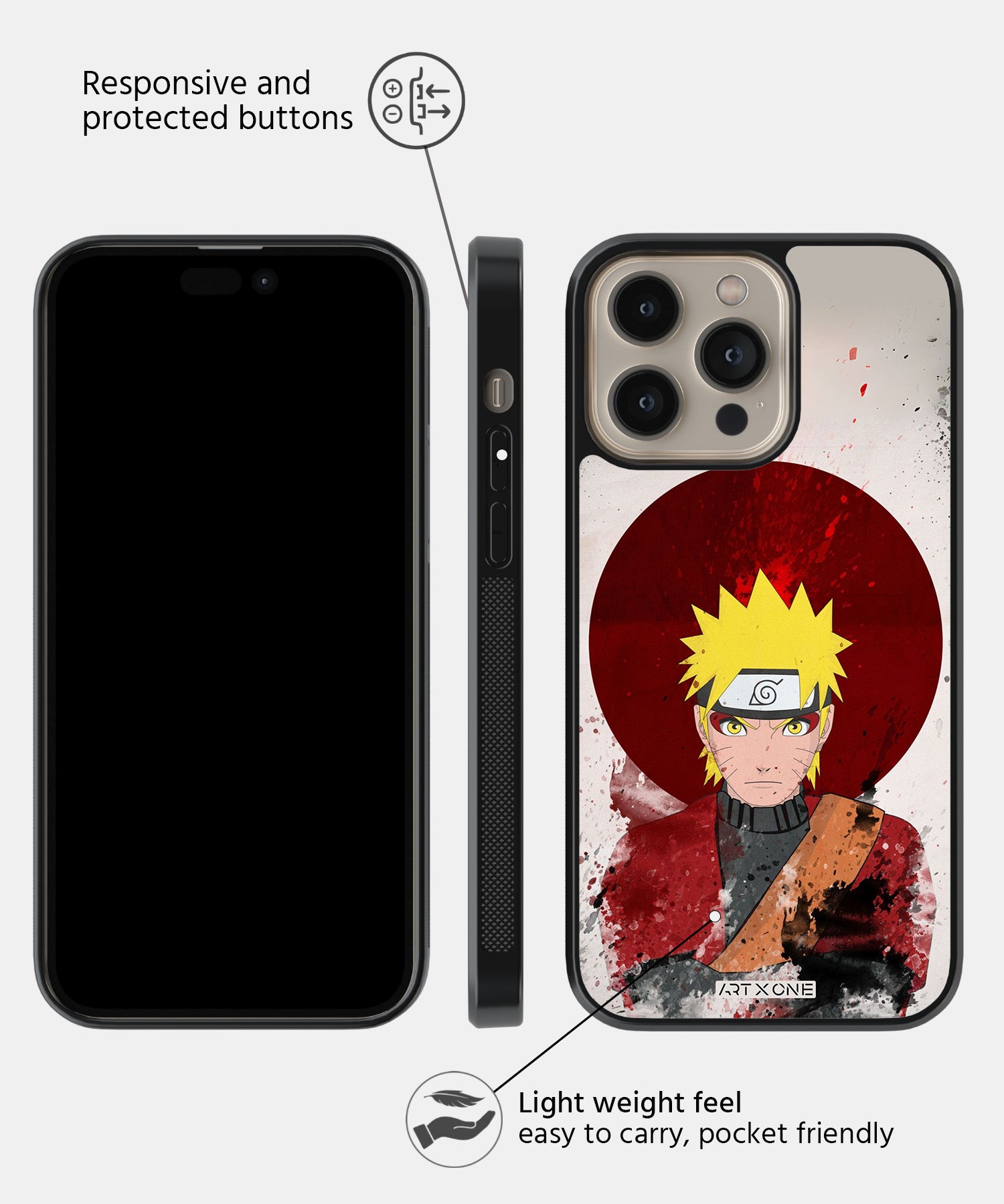 Naruto Mobile Back Cover