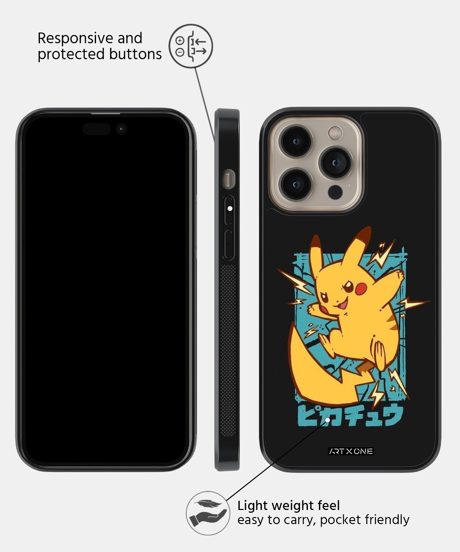 Cartoon (Pikachu) Mobile Back Cover