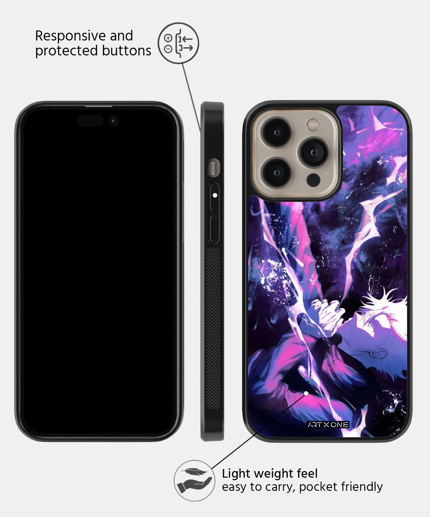 Gojo Satoru Using Infinity Void Mobile Back Cover