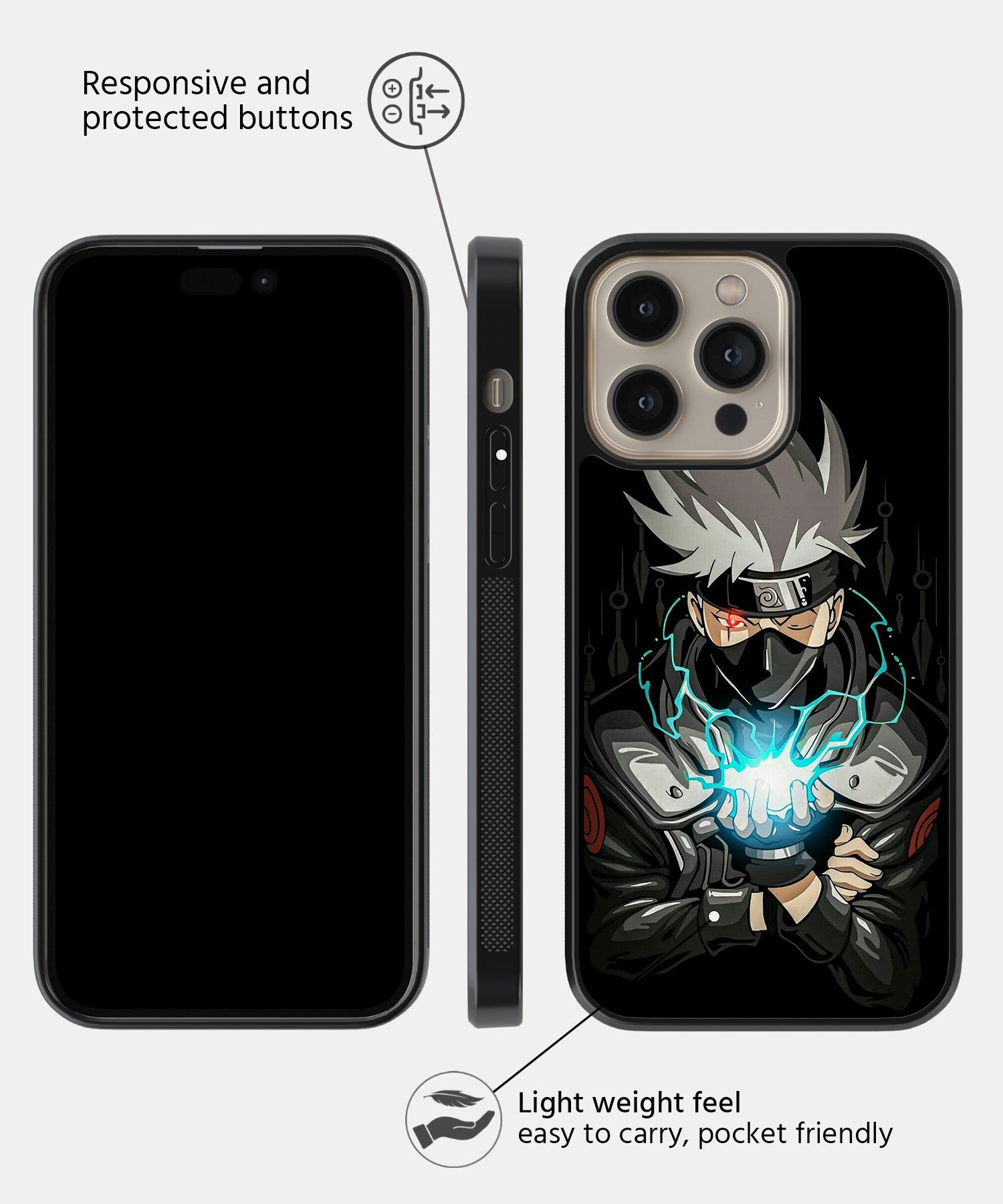 Kakashi Mobile Back Cover