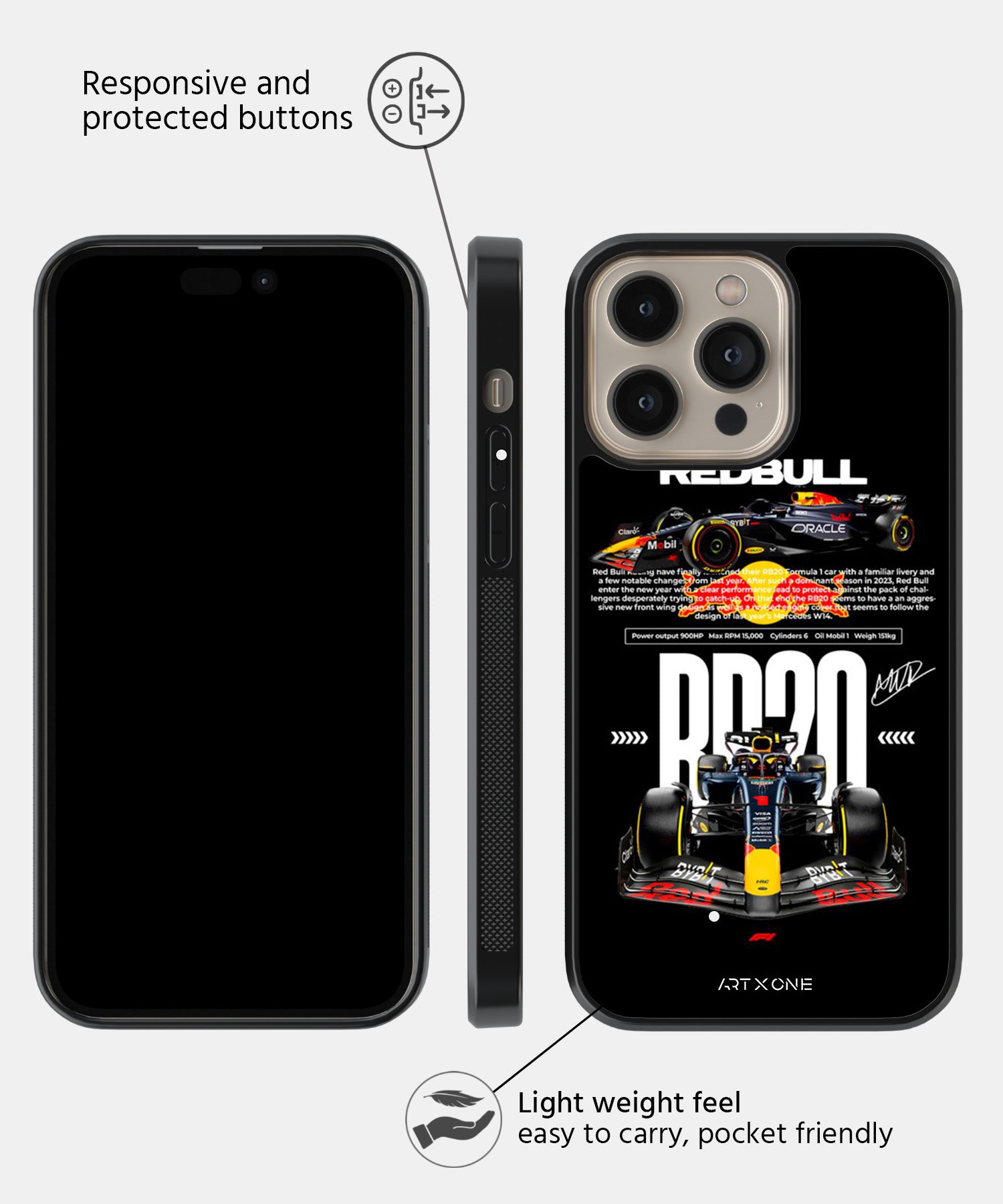 Sports Car (F1 Red Bull) Mobile Back Cover