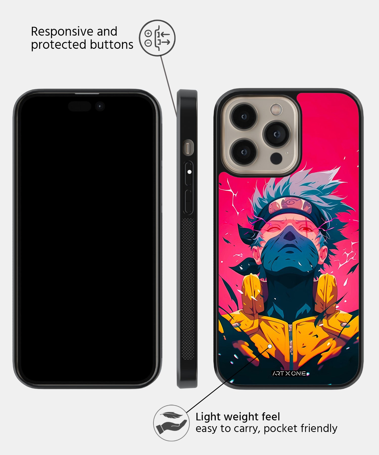 Kakashi Graphic Mobile Back Cover