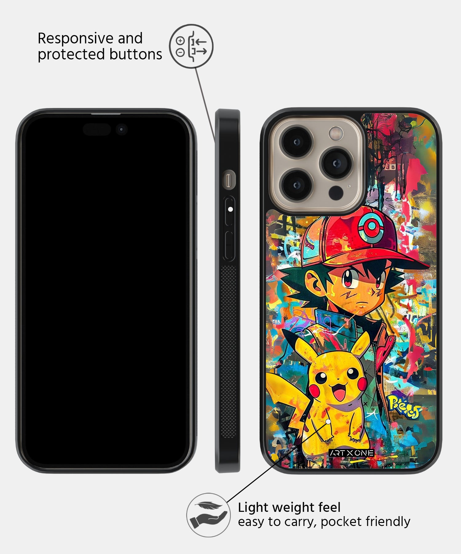 Cartoon (Ash Ketchum) Mobile Back Cover