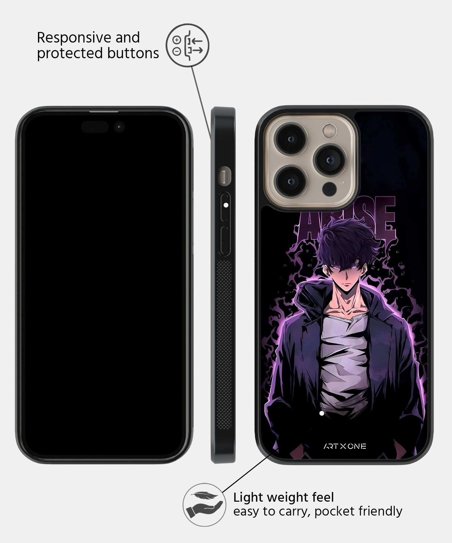 Solo Leveling (Sung Jin Woo Originals) Mobile Back Cover