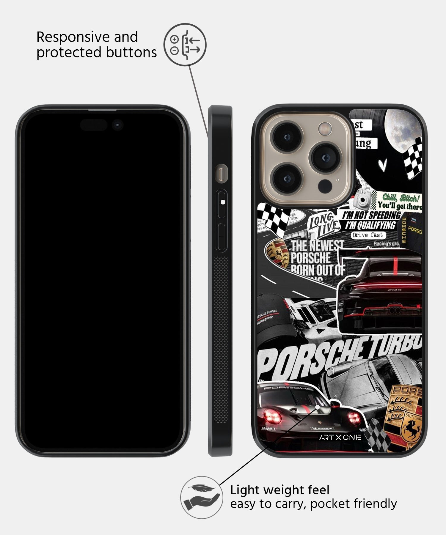 Sports Car  (Porsche Originals) Mobile Back Cover