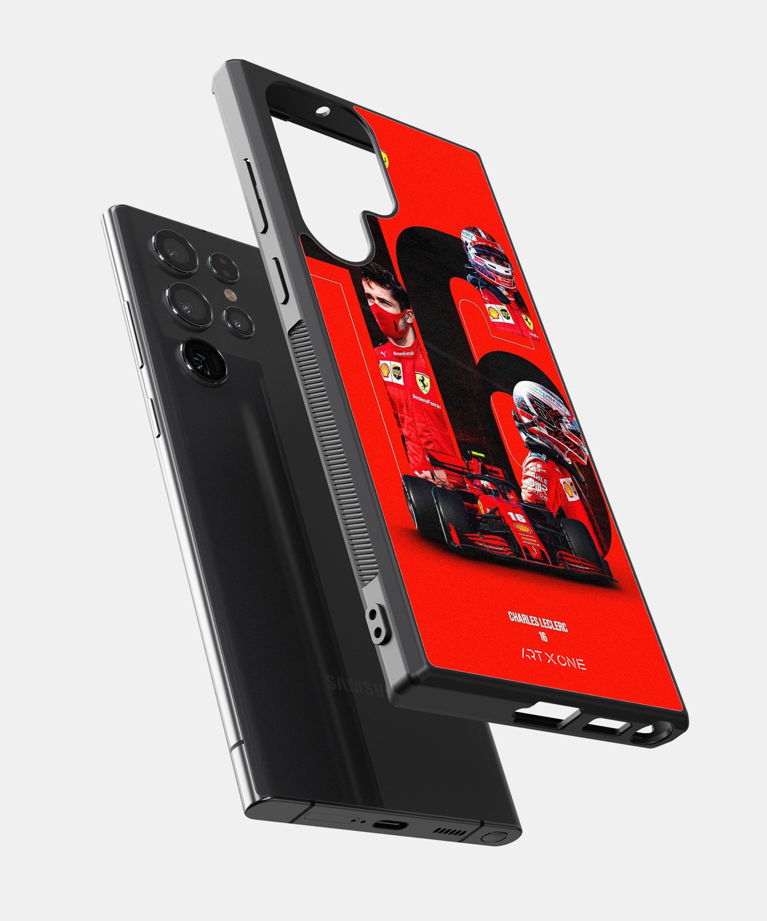 Charles Leclerc 16 F1 Race Mobile Back Cover
