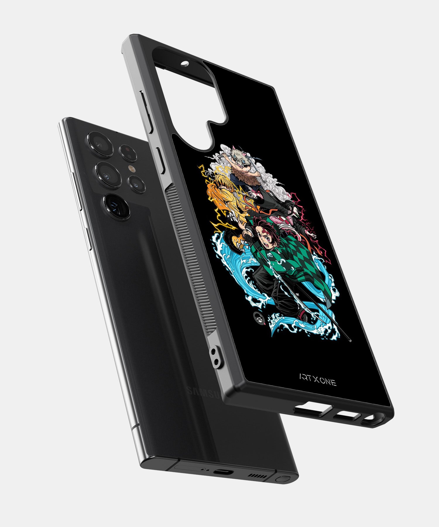 Black Demon Slayer Mobile Back Cover