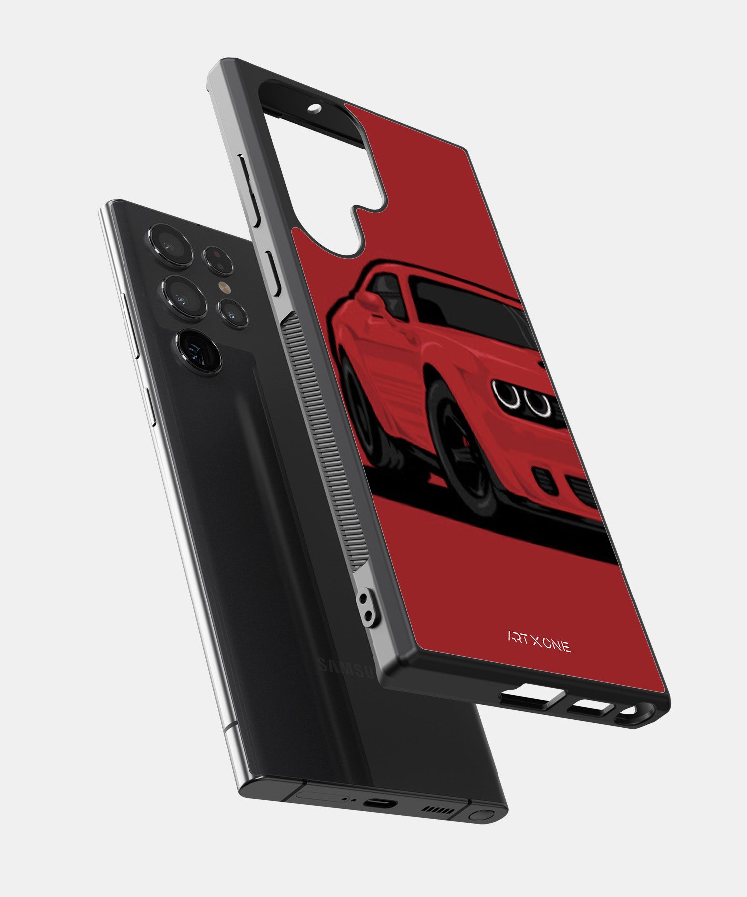 Sleek Red Sports Car Designer Mobile Back Cover