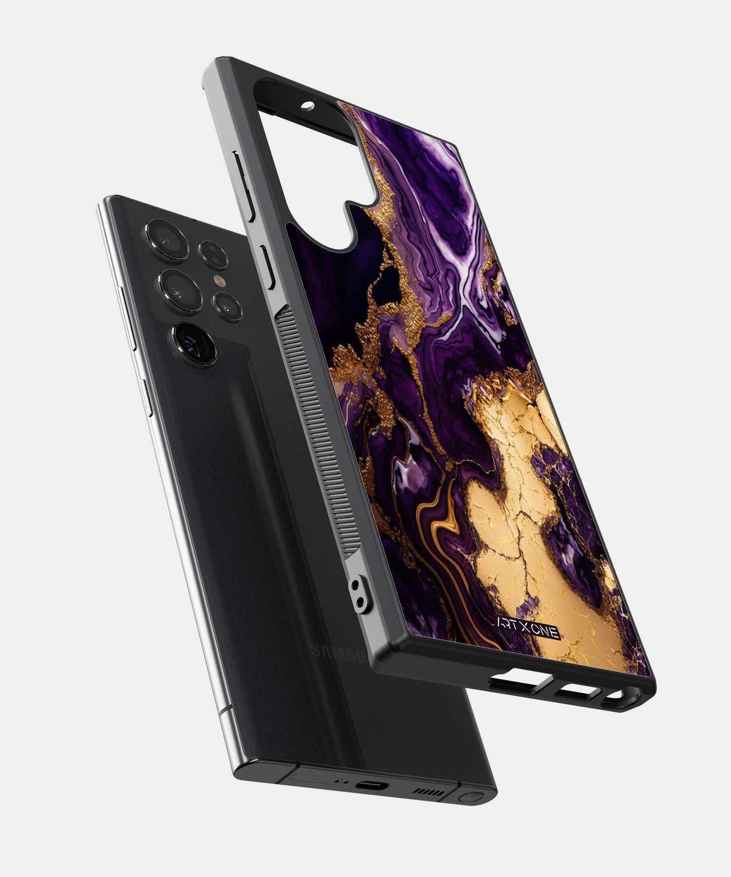 Purple Marbel Mobile Back Cover