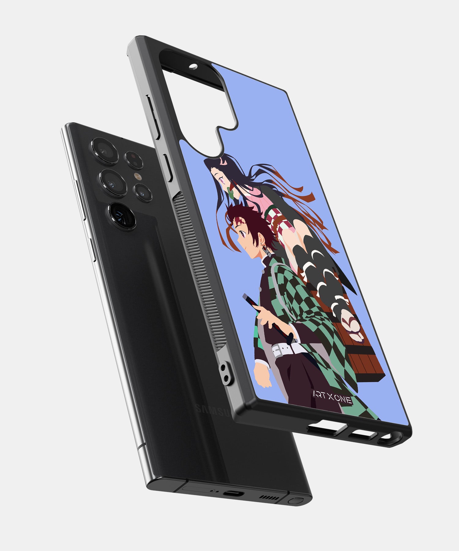 Tanjiro carrying Nezuko Mobile Back Cover