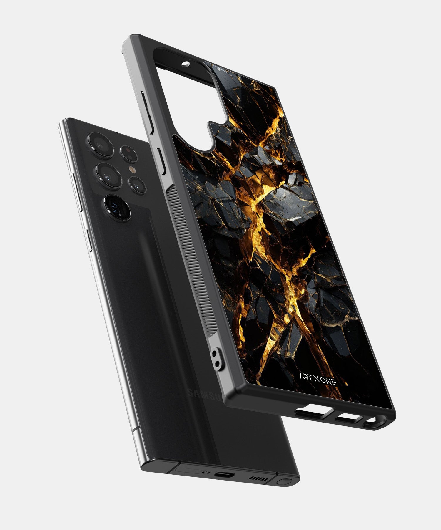 Black Marbel Mobile Back Cover