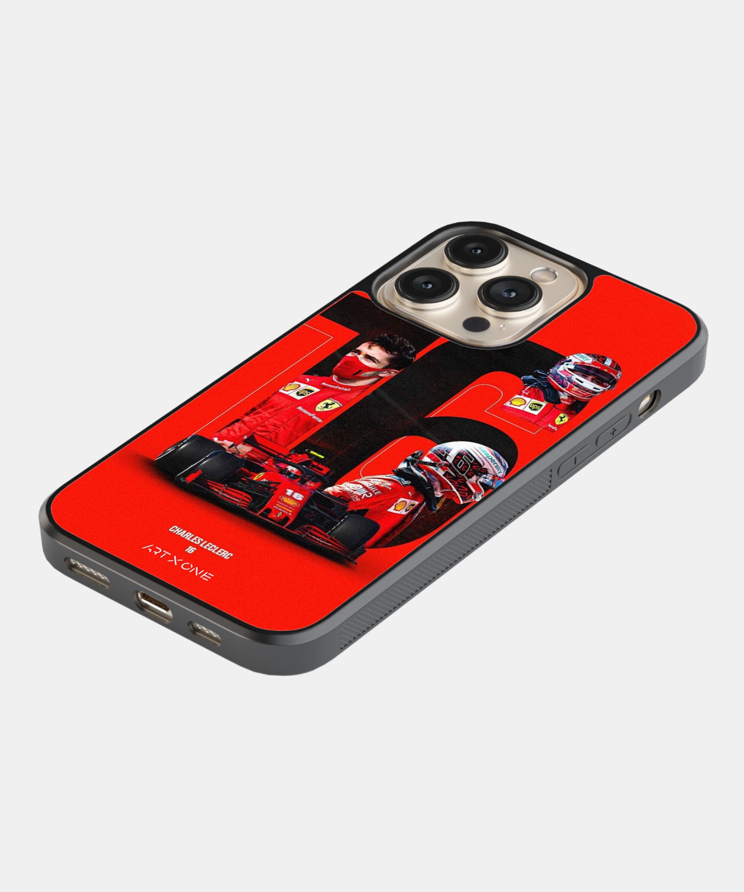 Charles Leclerc 16 F1 Race Mobile Back Cover