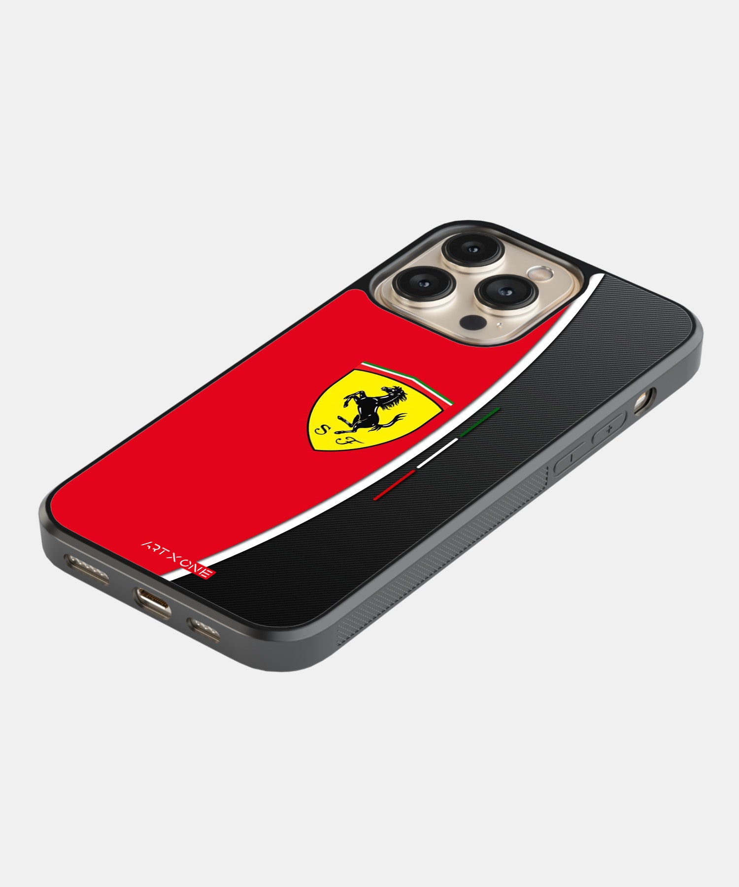 Ferrari Logo with Red and Black Stroke Mobile Back Cover