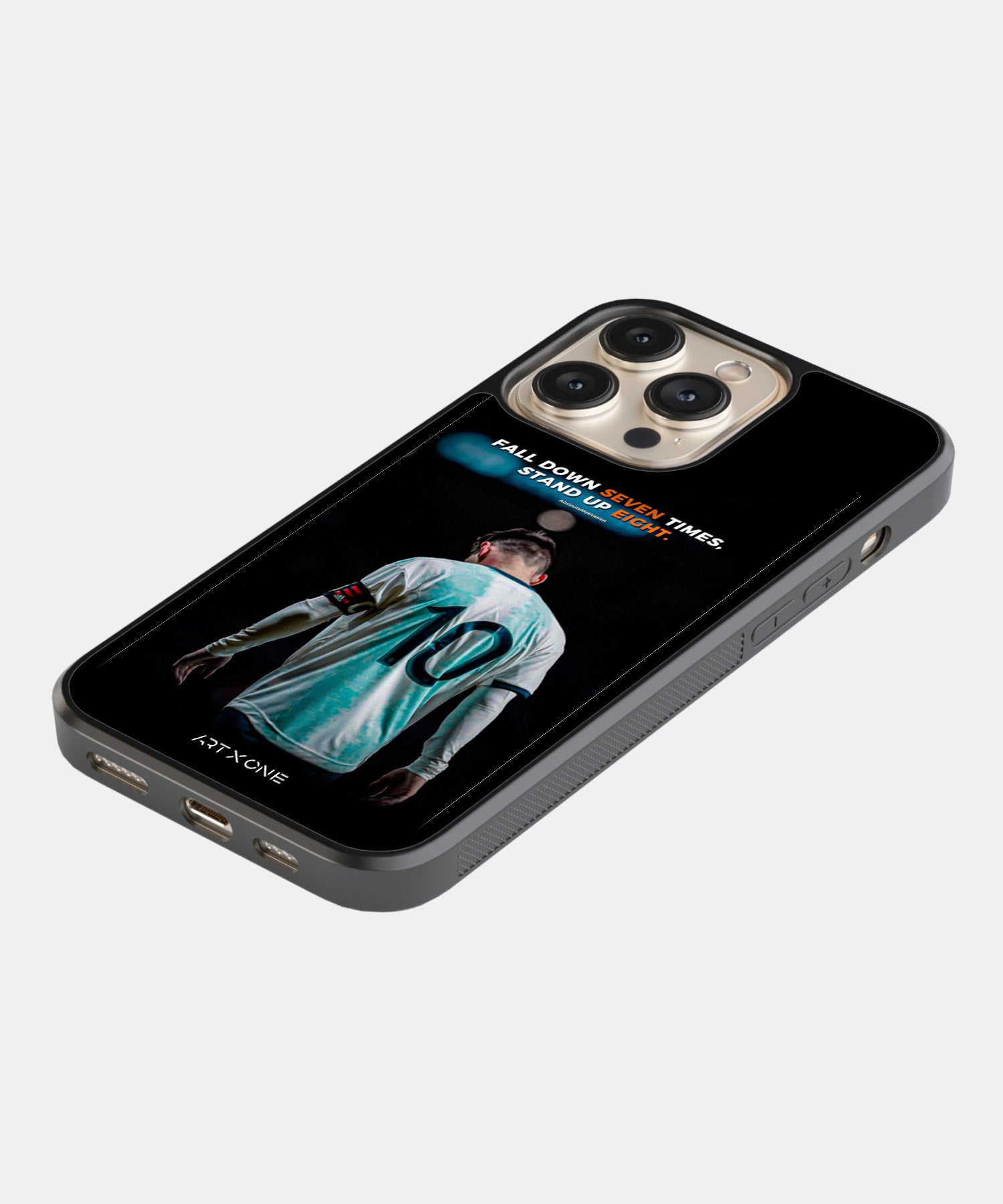 Football (Never Give Up Messi) Mobile Back Cover