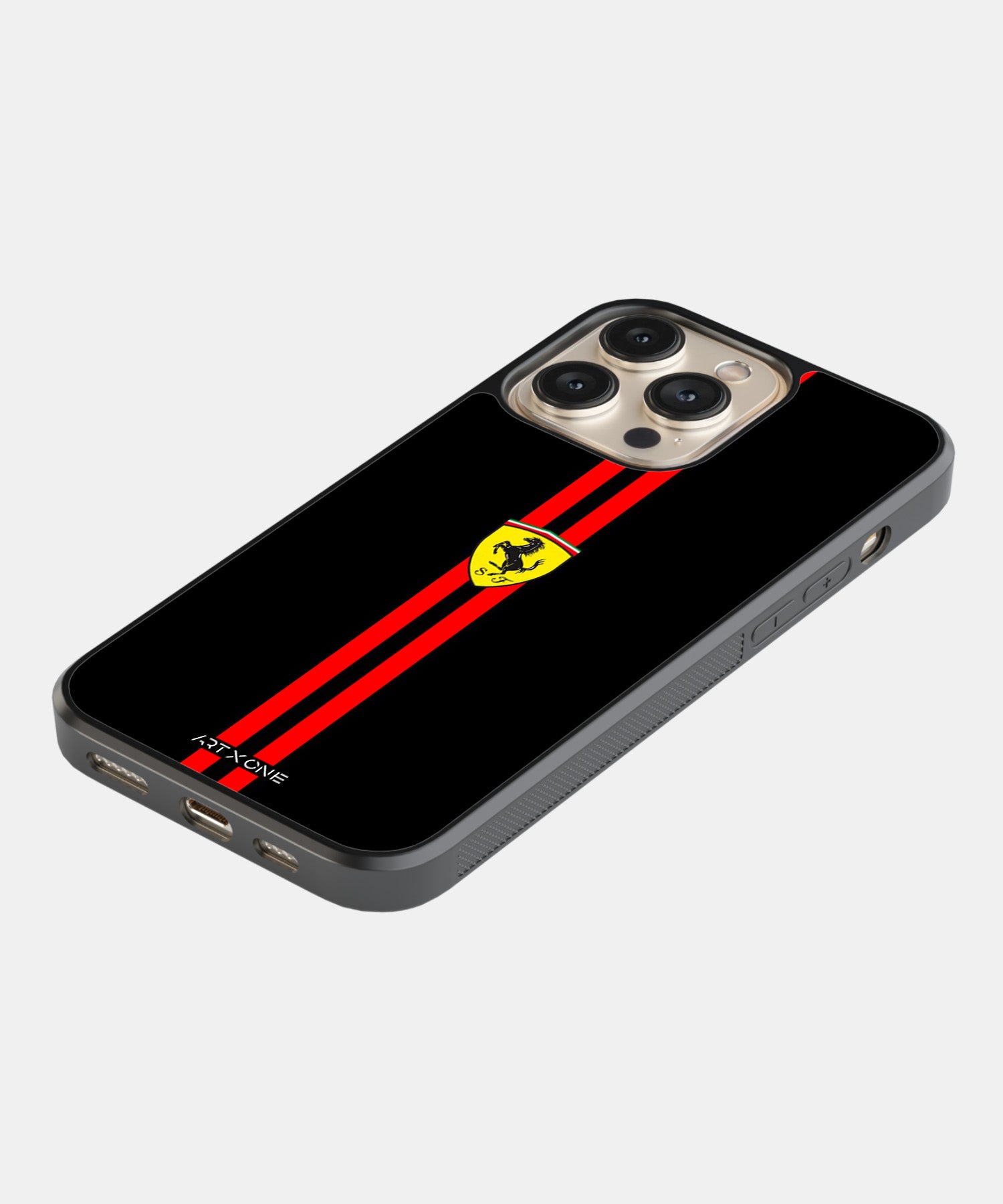 Ferrari Logo with Red Stripe Mobile Back Cover